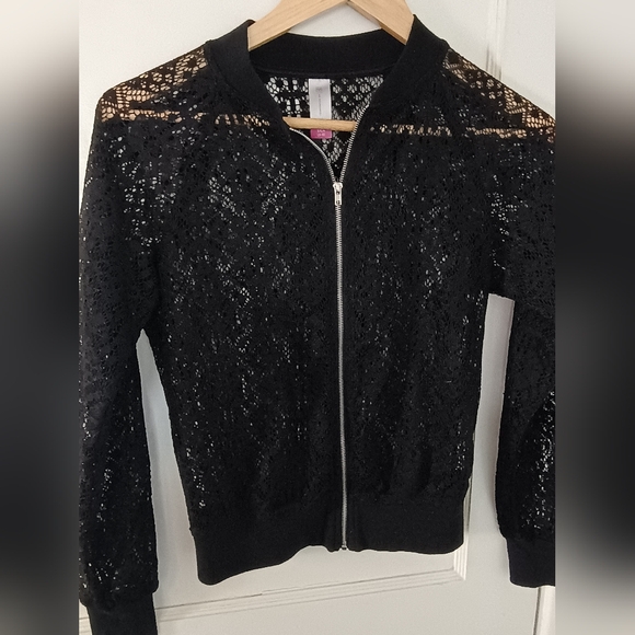 Jackets & Blazers - Black lace jacket